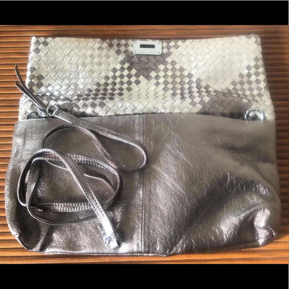 Woven leather Elliot Lucca 3-way convertible bag
